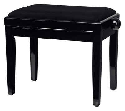 Classic Cantabile Klavierbank DP Pianobank - Höhenverstellbar von 47 bis 56 cm (Hochwertiger Sitzkomfort, 1-St., Sitzfläche 55 x 32 cm), Leichtgängige Spindelmechanik