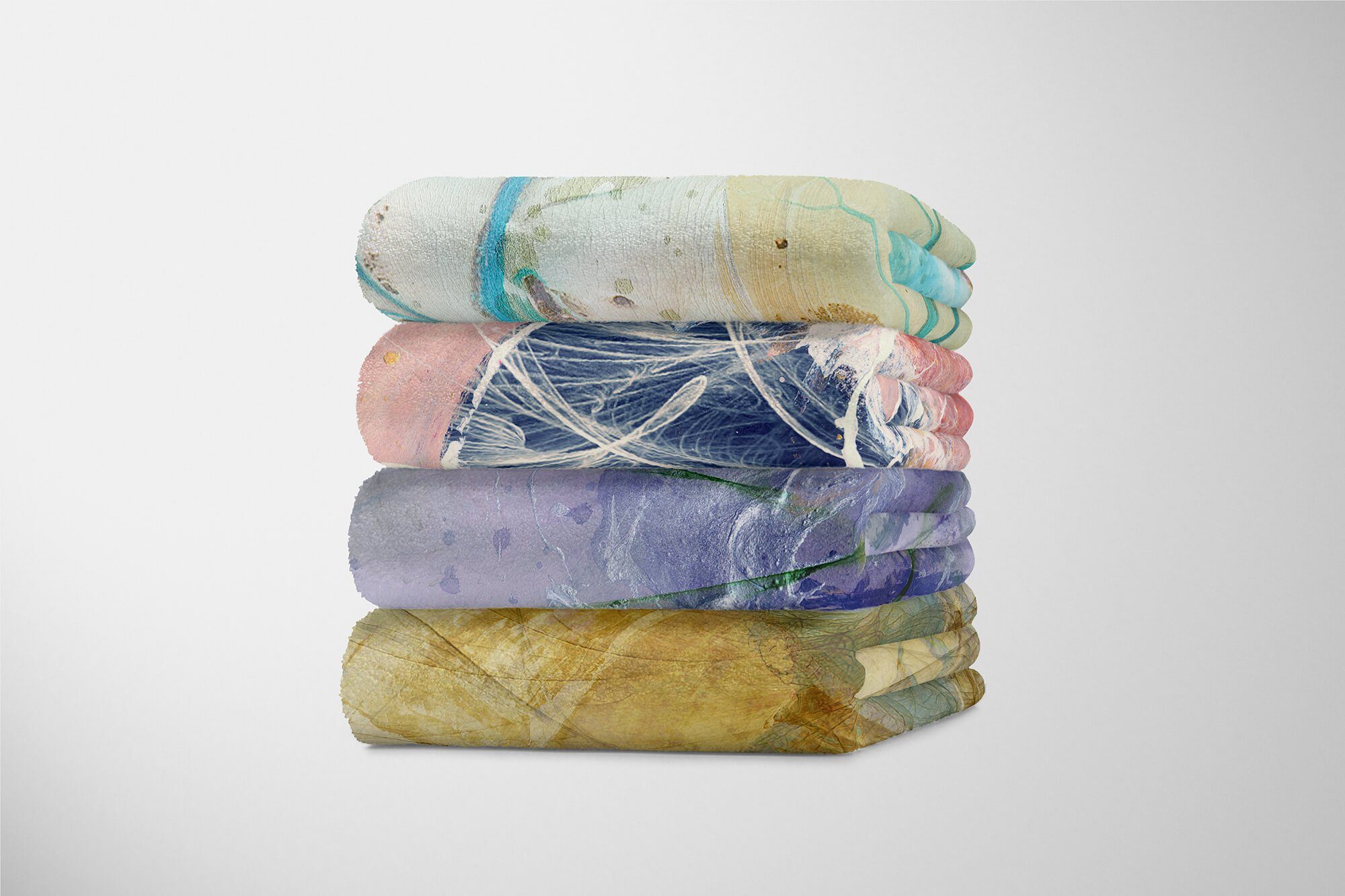 Sinus Art Handtücher Handtuch Handtuch (1-St), Saunatuch Strandhandtuch mit Enigma abstrakten Motiv, Baumwolle-Polyester-Mix Kuscheldecke