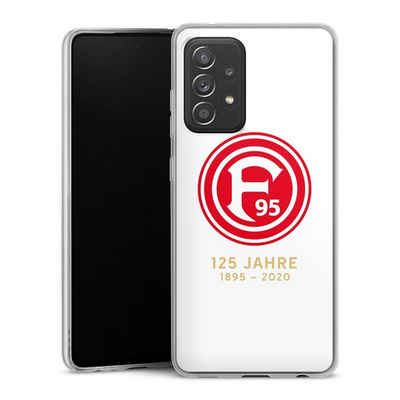 DeinDesign Handyhülle Logo 125 Jahre Fortuna Weiß, Samsung Galaxy A52 5G Slim Case Silikon Hülle Ultra Dünn Schutzhülle