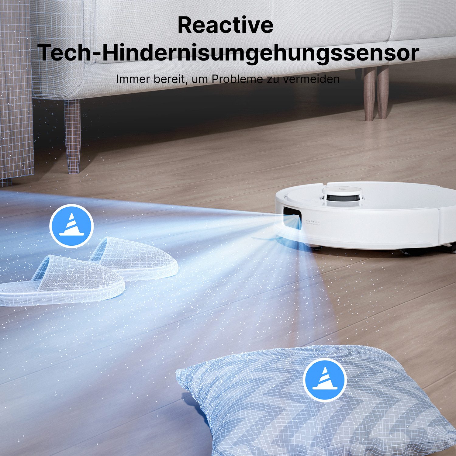 Roborock Saugroboter mit Wischfunktion roborock Q10 PF+, 10.000 Pa HyperForce Saugkraft weiß