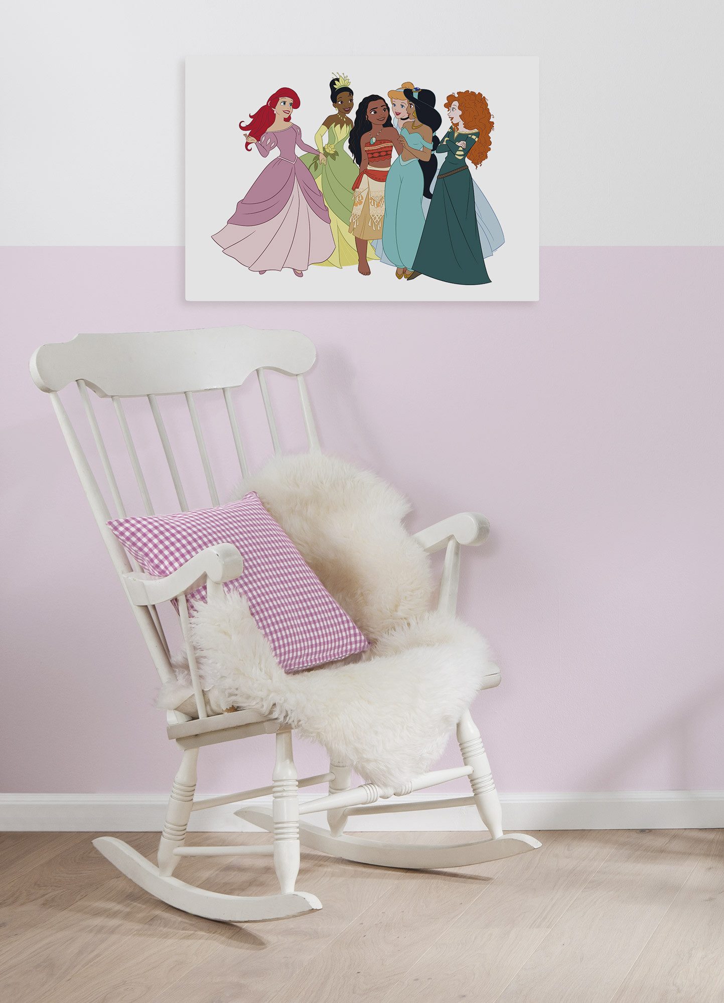 Komar Leinwandbild Disney Princesses Together, Disney (Set, 1 St), 60 x 40 cm (Breite x Höhe) - Kinderzimmer, Dekoration