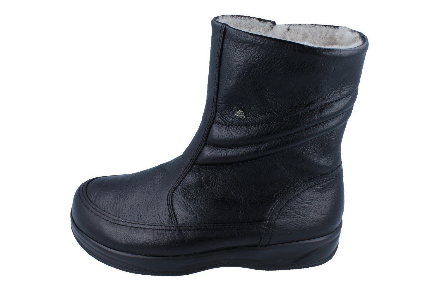 Finn Comfort FINN COMFORT Cortina Herren Winterstiefel schwarz Glattleder Winterstiefel Wechselfußbett