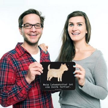 Mr. & Mrs. Panda Mauspad Cairn Terrier Lebensretter - Schwarz - Geschenk, Computer zubehör, Ti (1-St), Made in Germany