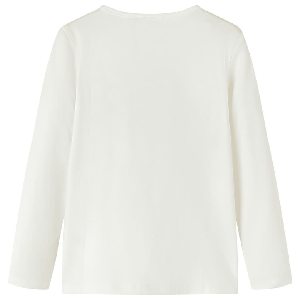 vidaXL Langarmshirt Kinder-Langarmshirt Ecru 116