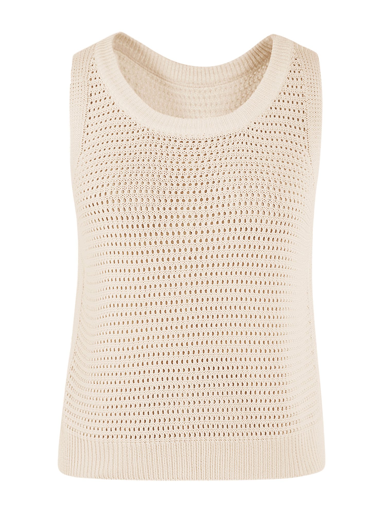 Imily Bela Tanktop Damen Gehäkeltes ärmelloses Crop-Shirt (Packung, 1-tlg., 1per-Pack) Gehäkelt