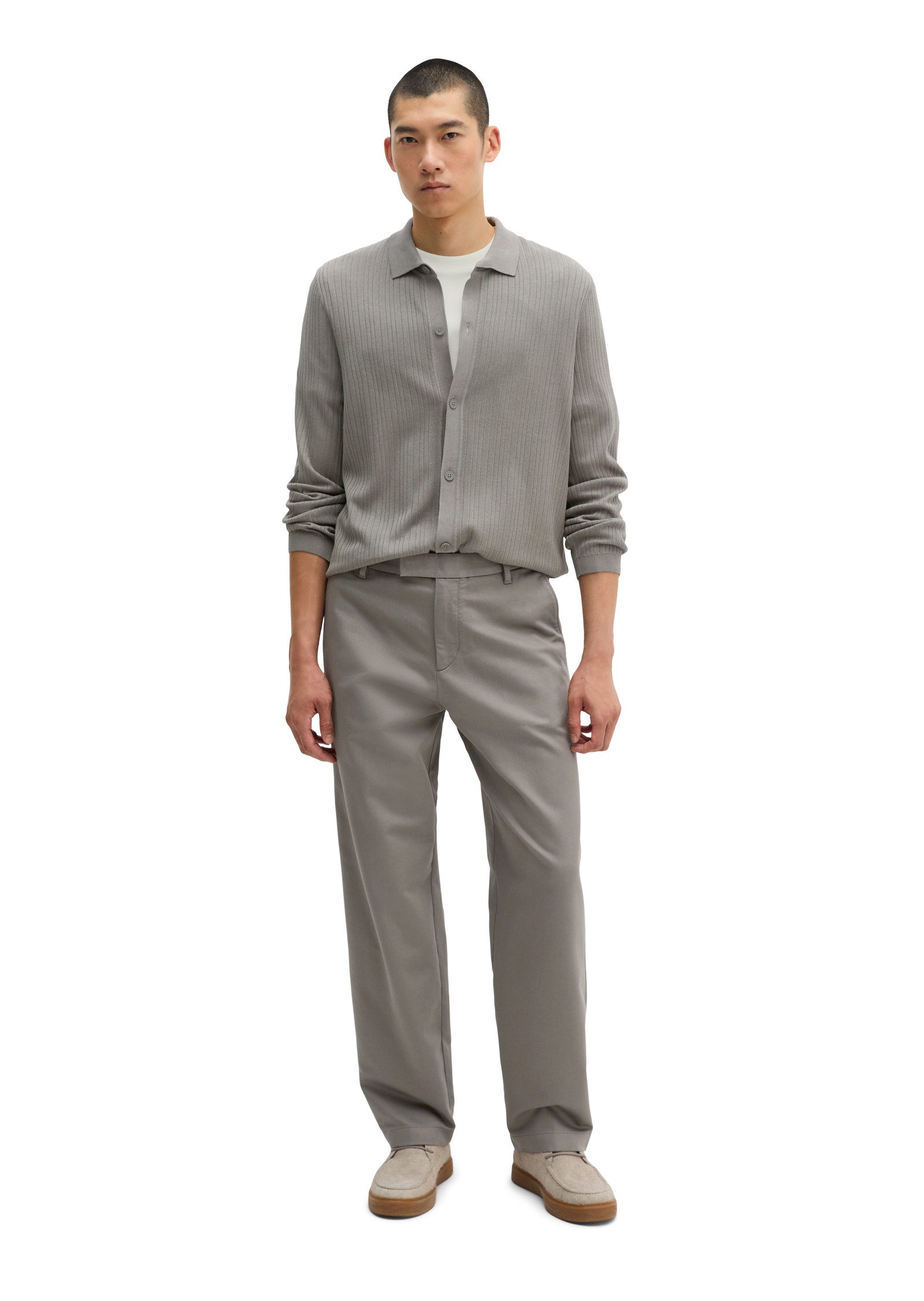 Marc O'Polo Chinohose Model Bent Model: Bent relaxed aus Bio-Bauwoll-Stretch-Satin – Bild 4 von 5