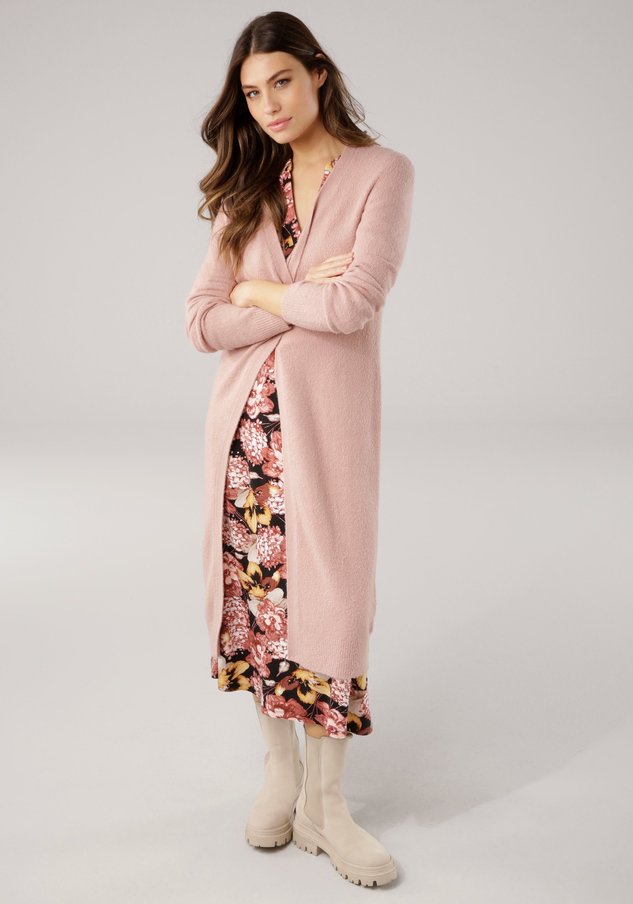 Laura Scott Longstrickjacke aus kuscheliger Strickqualität günstig online kaufen