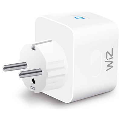 Kunstbaum Smart Plug in Weiß inkl. Powermeter, WiZ, Höhe 5,9 cm, Funk Systemlösungen