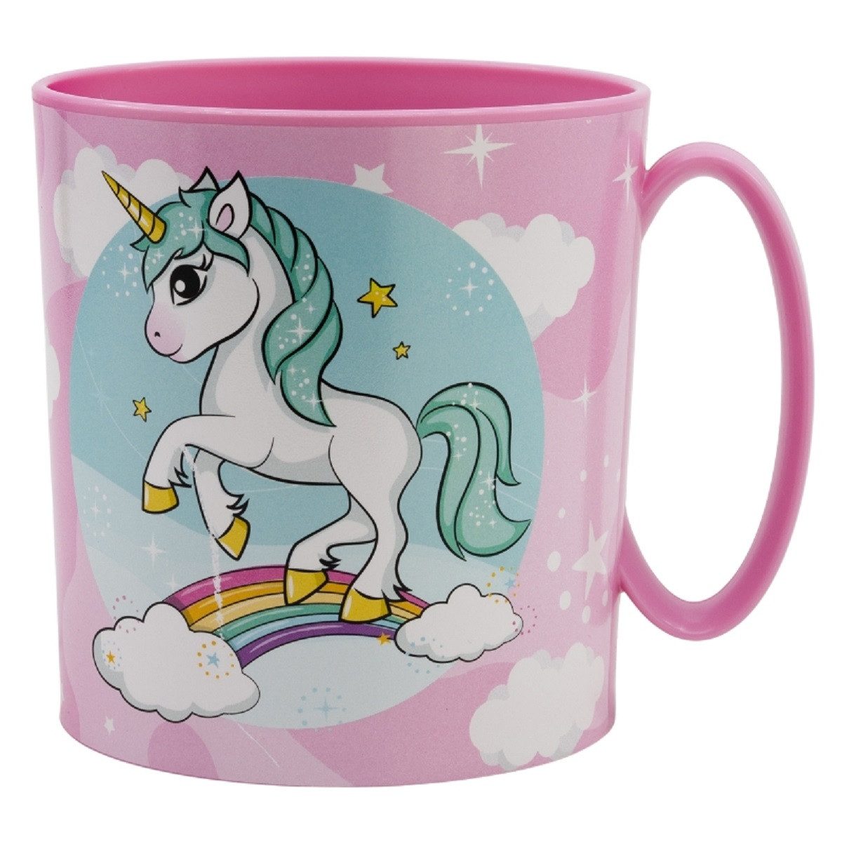 COFI 1453 Becher - Mikrowellengeeigneter Kunststoffbecher 390 ml – für Kinder, 1-tlg., ideal für Kinderhände, perfekt für unterwegs