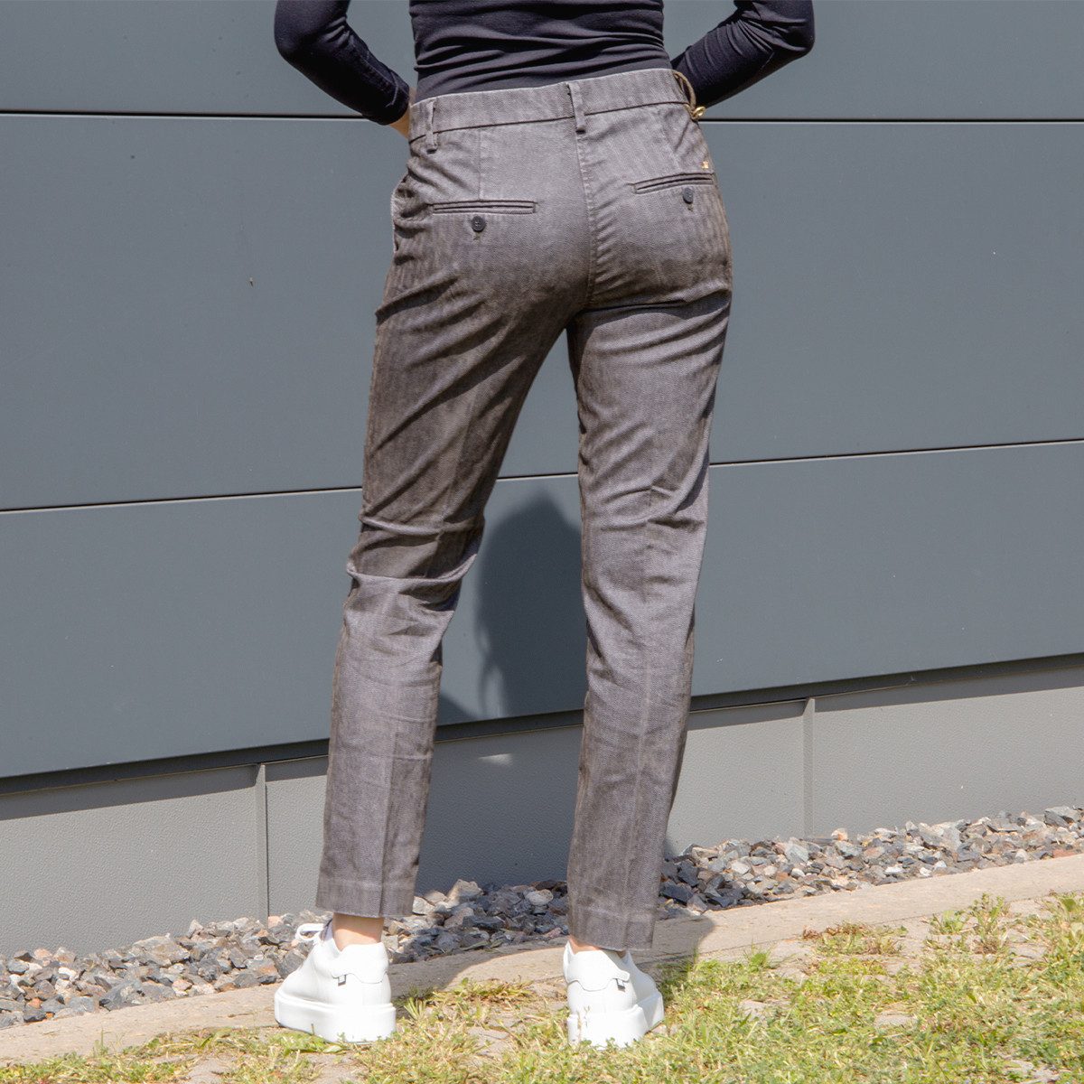 Mason's Stoffhose Mason’s MBE17S2 874, Hosen, Grau