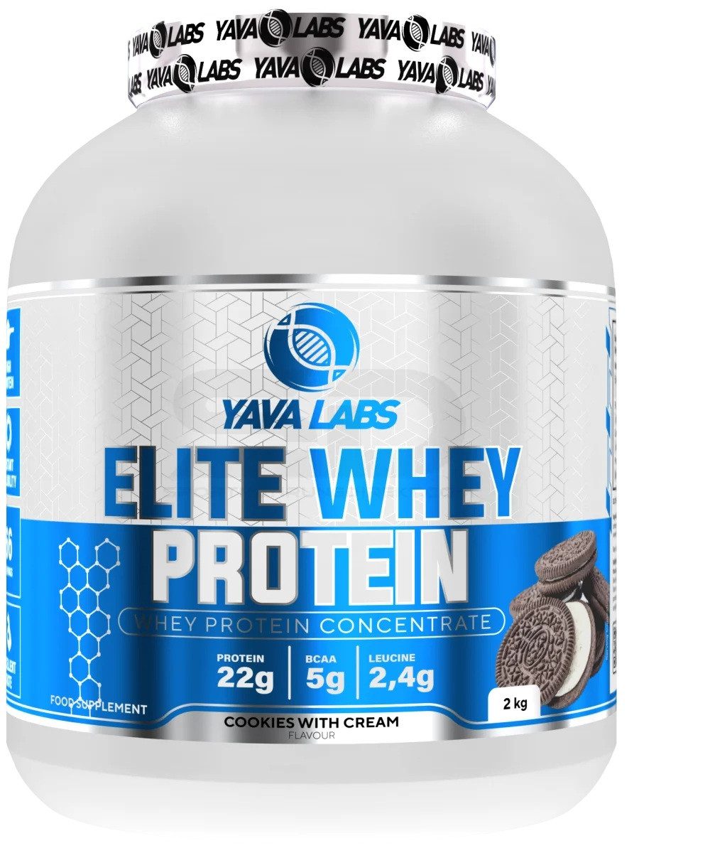 YAVA Labs ELITE WHEY Protein 2kg Eiweiß Pulver, 1 er Packung à, Molkenproteinkonzentrat Mit Süßungsmitteln