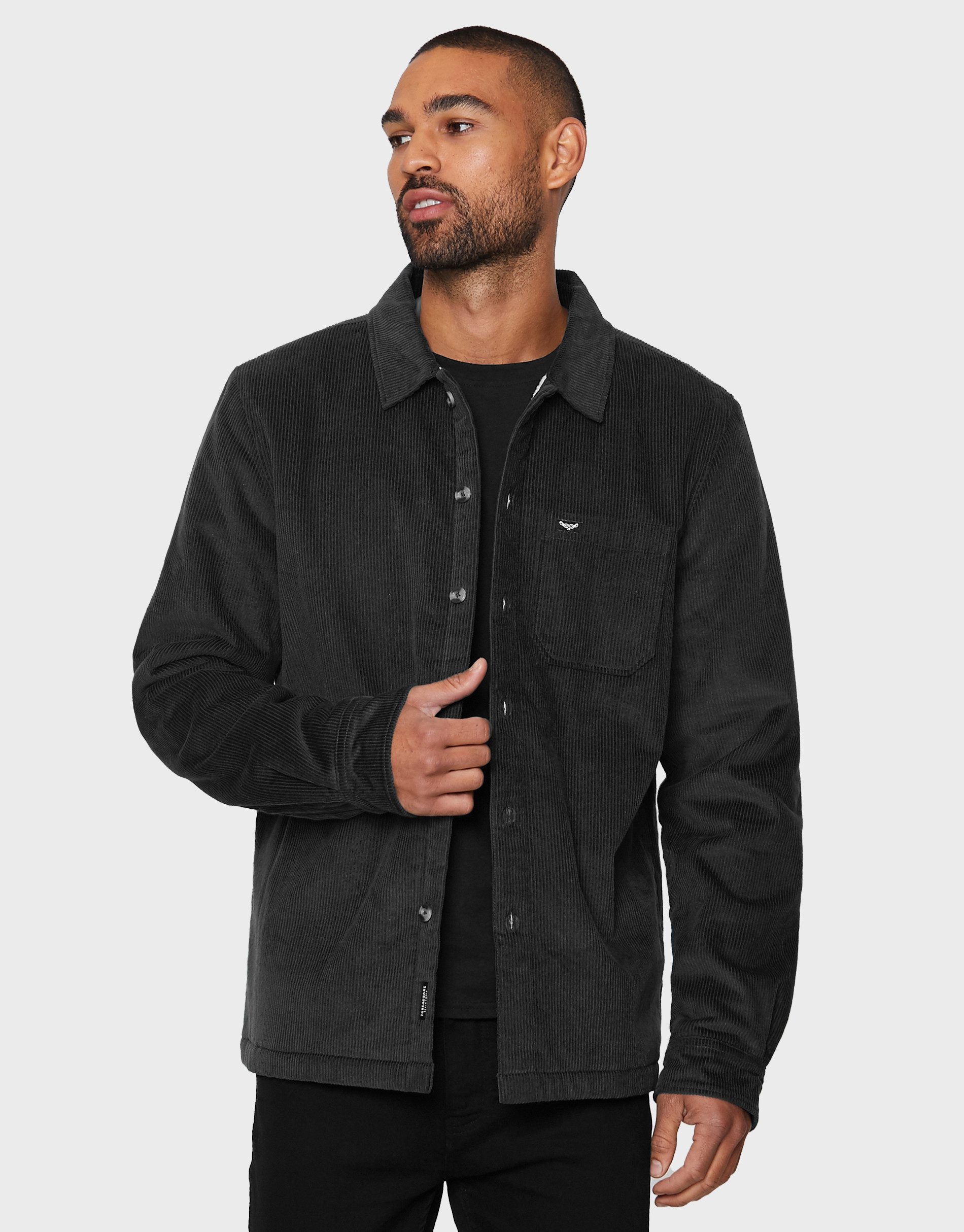 Threadbare Langarmhemd Cord Mercer (1-tlg) im angesagten Cord-Design