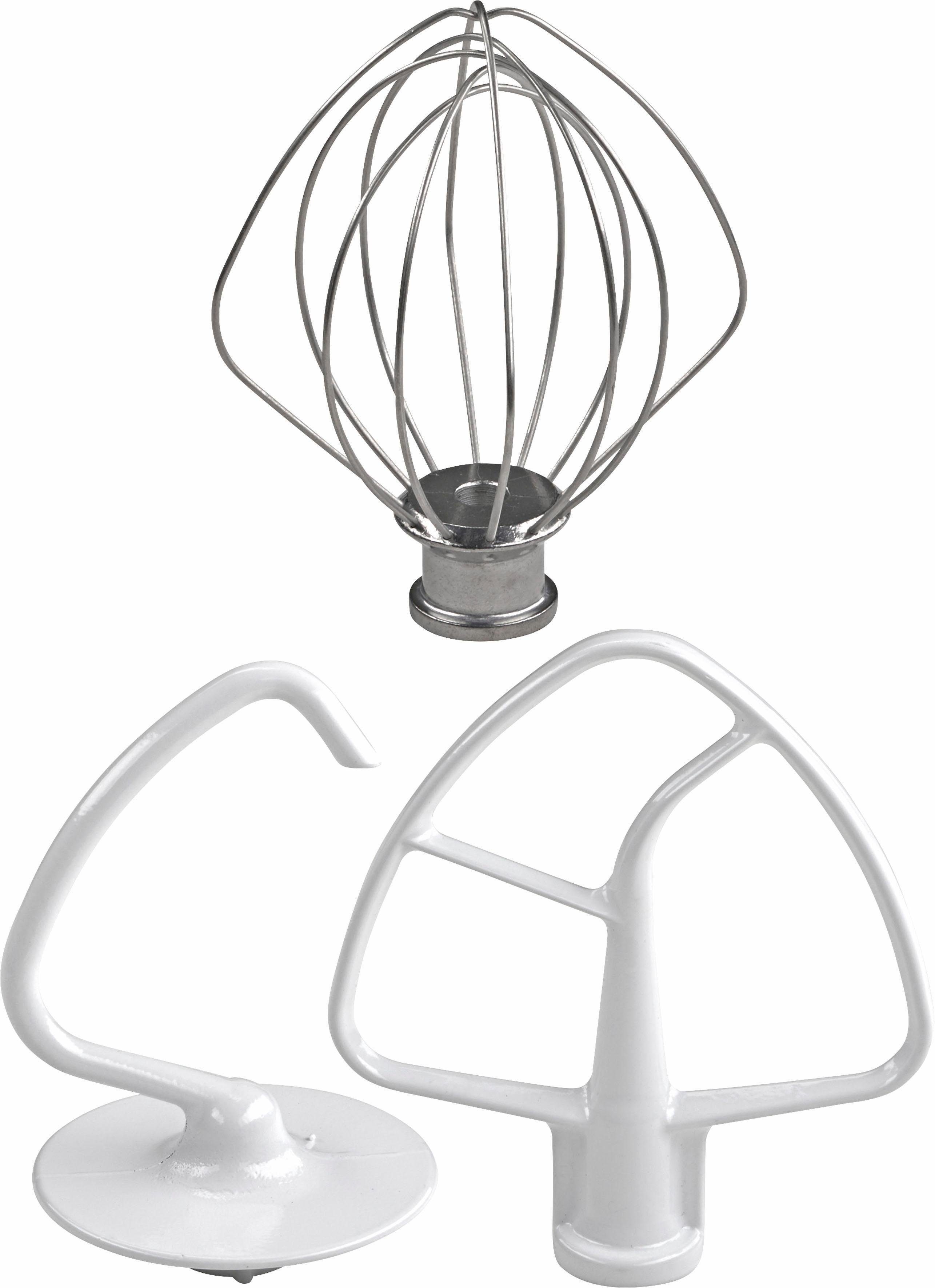 KitchenAid Küchenmaschine 5K45SSEOB ONYX BLACK, 275 W, 4,3 l Schüssel, Gratis Fleischwolf/Spritzgebäckvorsatz (Wert ca. 129,-UVP)