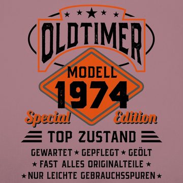 Shirtracer Kochschürze Oldtimer Modell 1974 - schwarz, (1-tlg), 50. Geburtstag Schürze