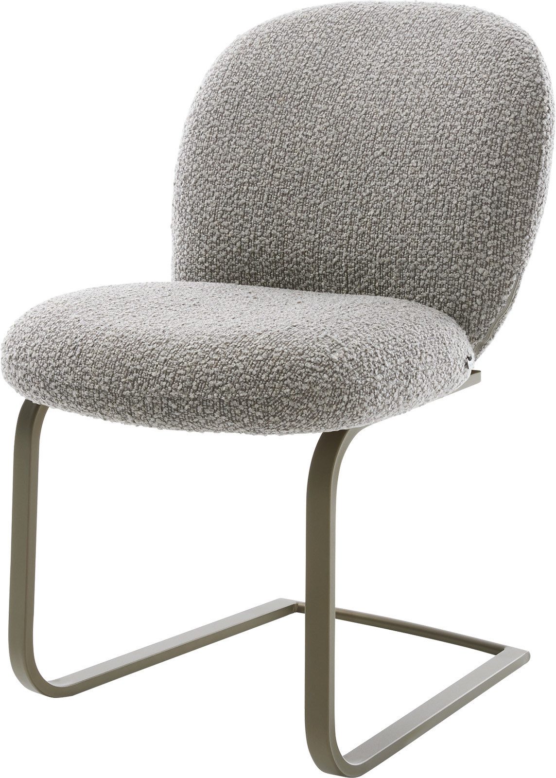 DELIFE Polsterstuhl Nube-Flex, Freischwinger flach Effektfinish günstig online kaufen