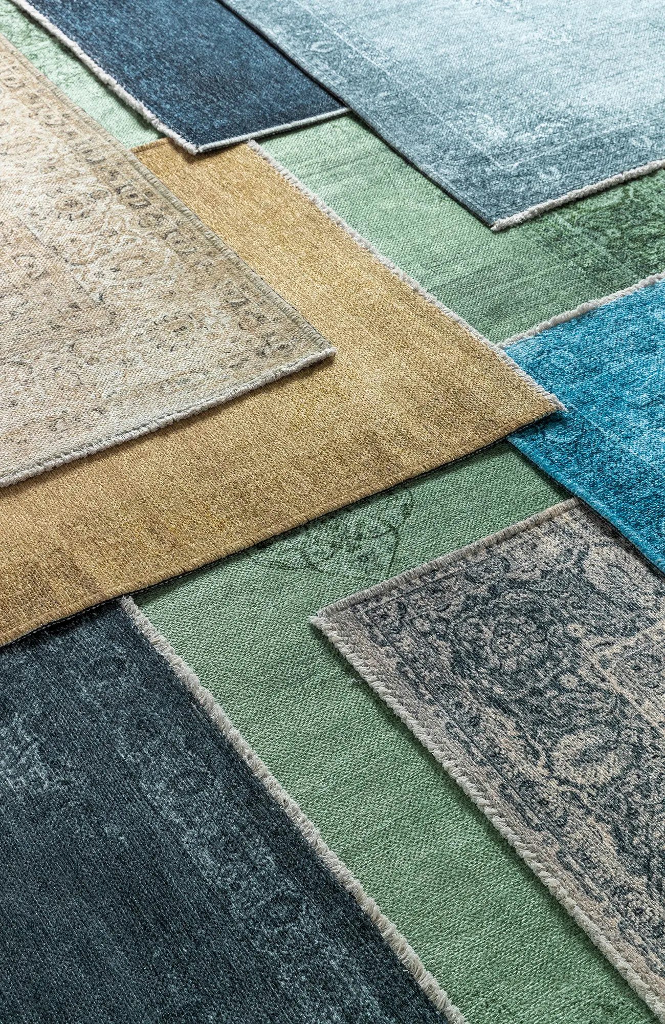 Tesso Living Designteppich MARYLOU, Teppich im Vintage Look, orientalisches Muster, BOHO, rechteckig, Wohnzimmerteppich mehrfarbig, Print, waschbar & rutschfest – Bild 5 von 5