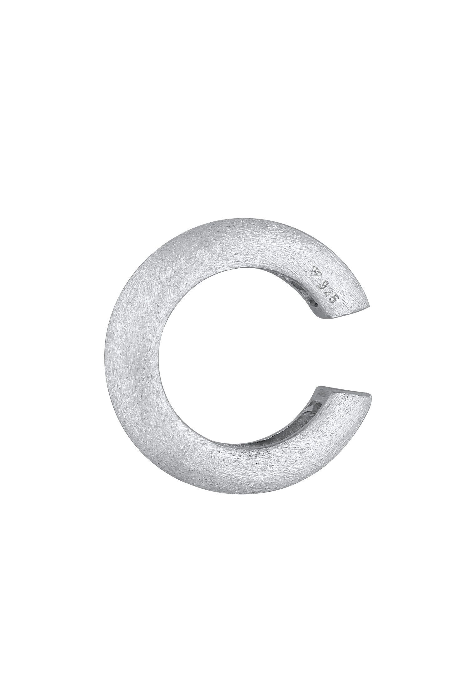 Kuzzoi Ohrklemme Earcuff Single Basic Look Gebürstet 925 Silber
