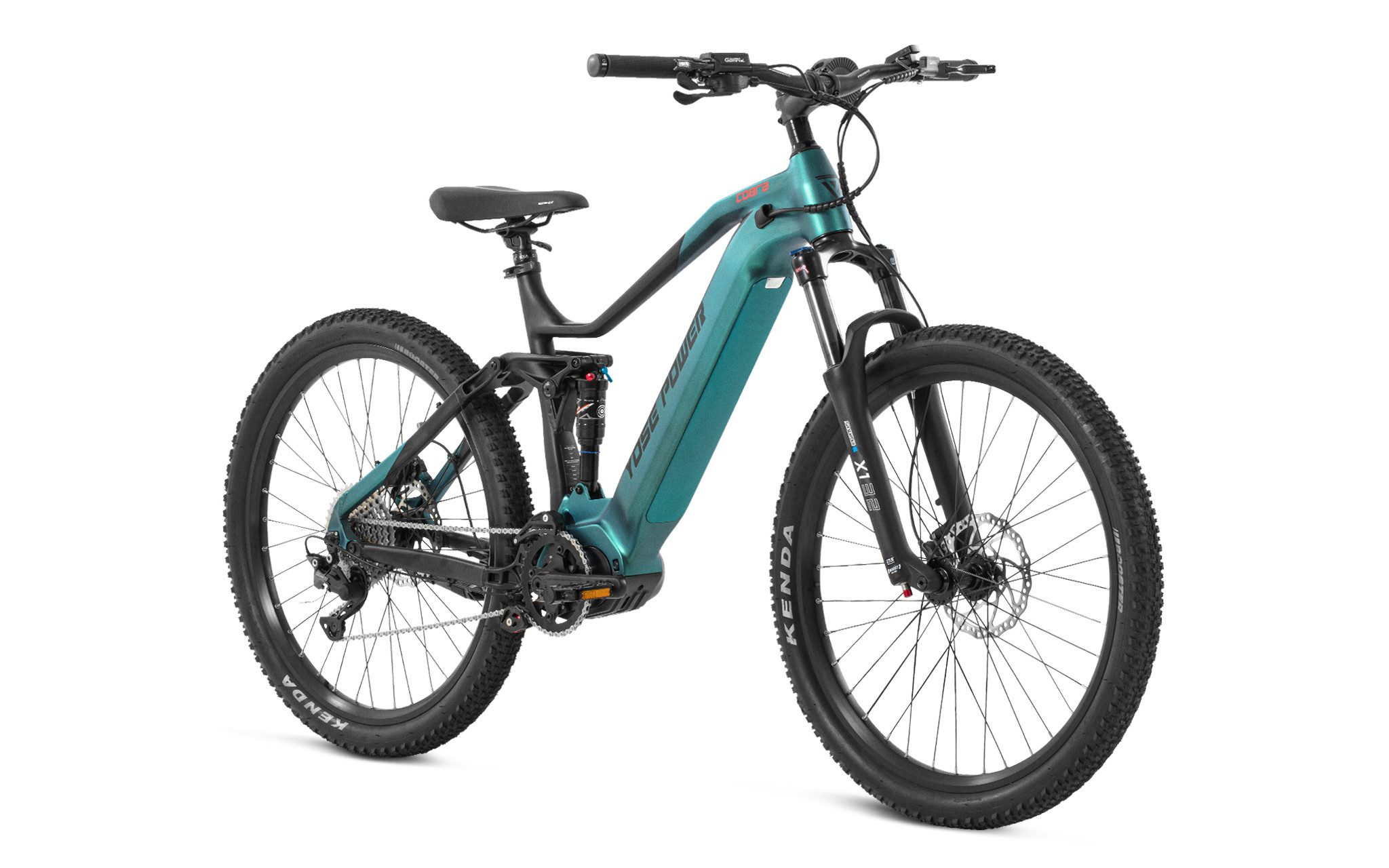 YOSE POWER E-Bike Mountainbike 27,5 Zoll Fully E-Mountainbike E-MTB mit 36V 13,5Ah Akku+20Ah Akku, 10 Gang Shimano DEORE Schaltwerk, Mittelmotor, 720 Wh