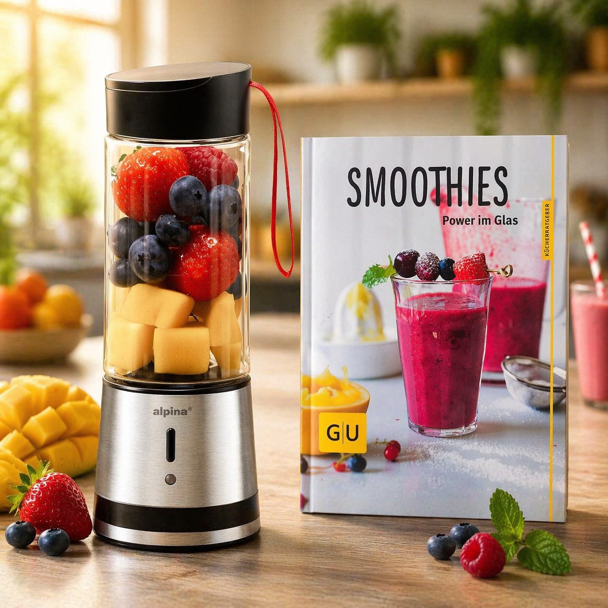 *Alpina* Akku-Smoothie-Maker Smoothie Maker to go 2go Akku, 125 W
