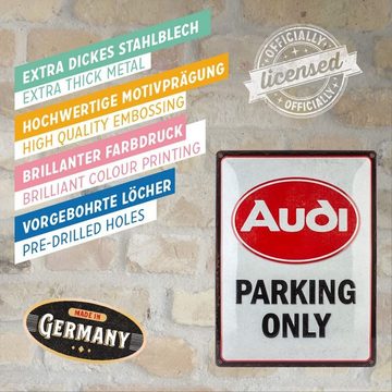 Nostalgic-Art Metallschild Blechschild 30 x 40 cm - Audi - Audi Parking Only