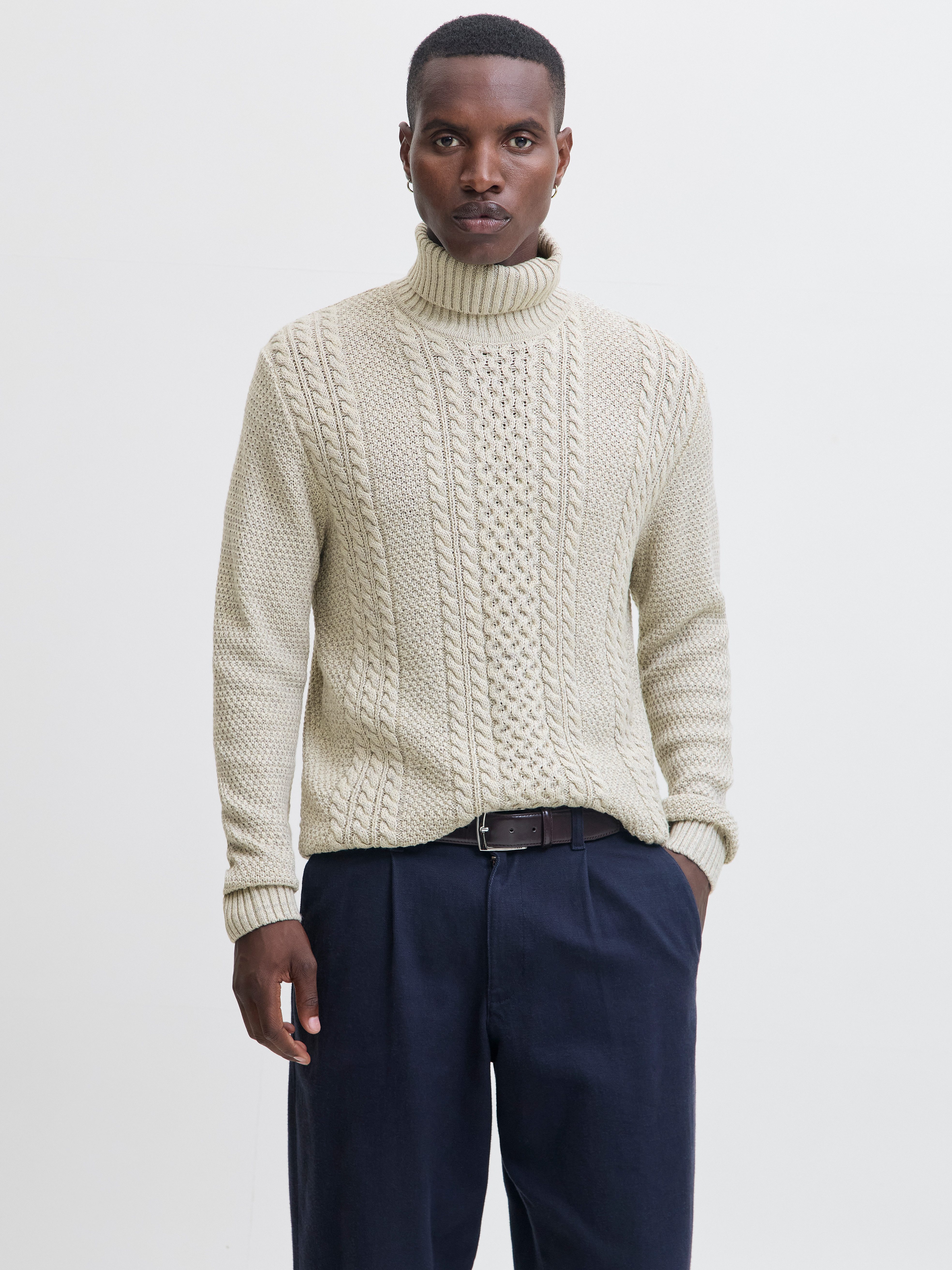 Jack & Jones Rollkragenpullover JJPAUL KNIT günstig online kaufen