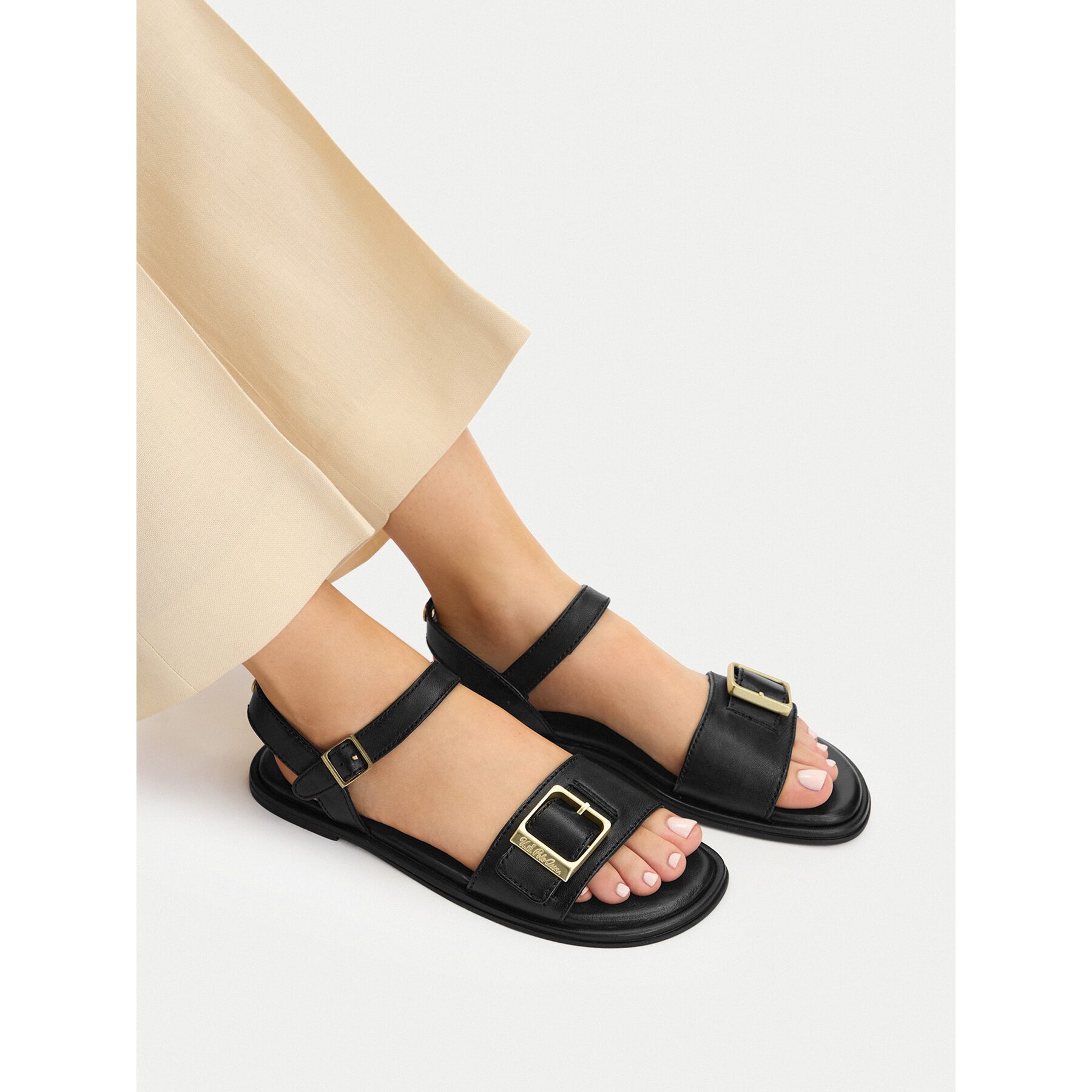U.S. Polo Assn. US Polo Assn Damen-Sandalen Schwarz Sandale