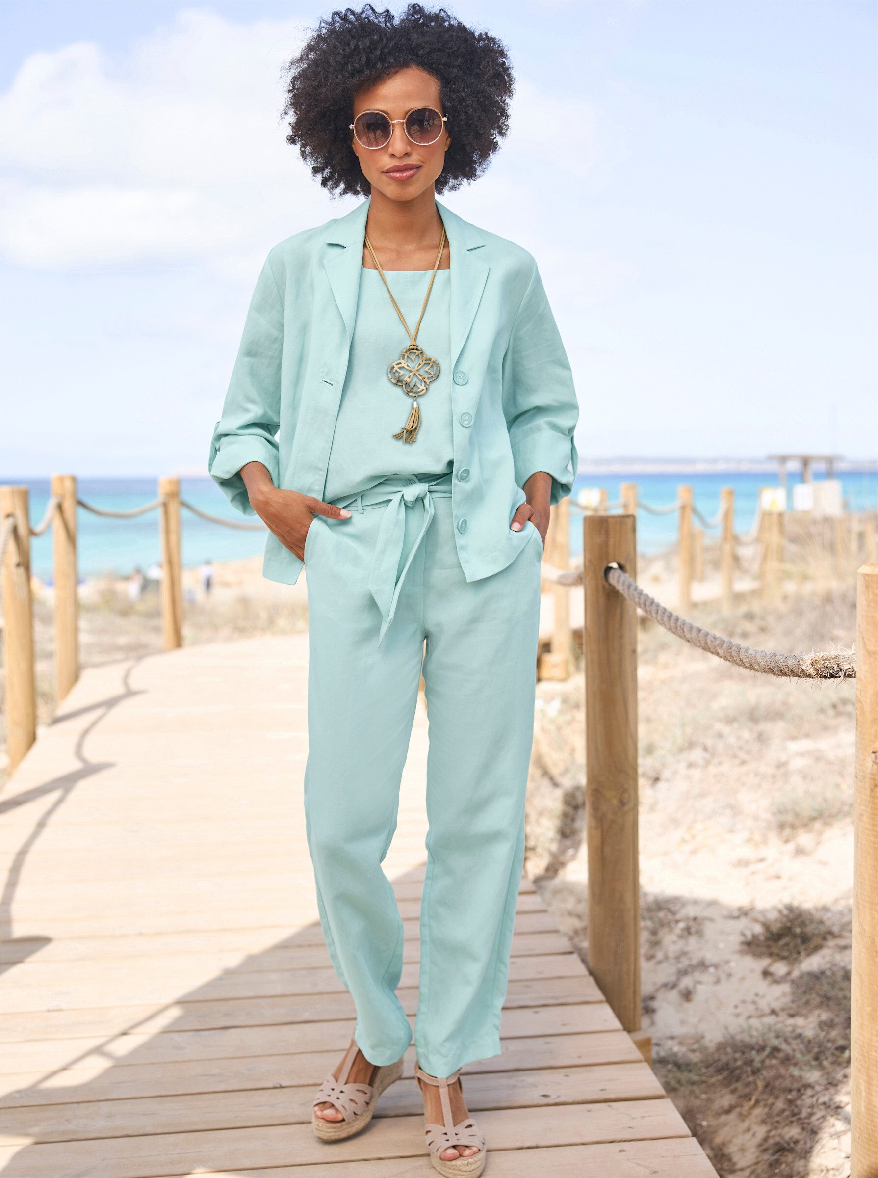 heine Blusenblazer Blazer Langarm
