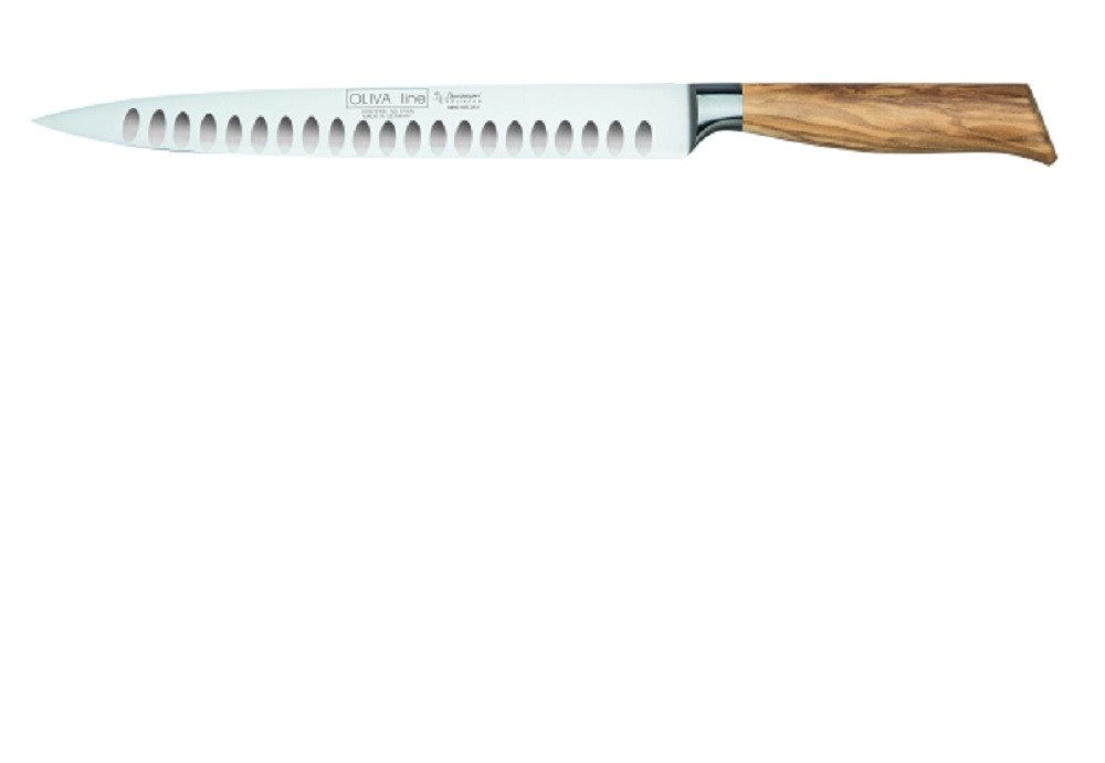 Burgvogel Schinkenmesser Schinkenmesser mit Kulle, Klinge 26 cm, Griff aus Olivenholz