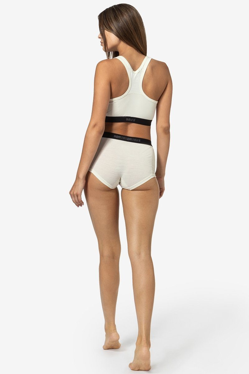 SUPER.NATURAL Sport-BH für Damen, Merino W TUNDRA220 SEMPLICE BRA ohne Bügel