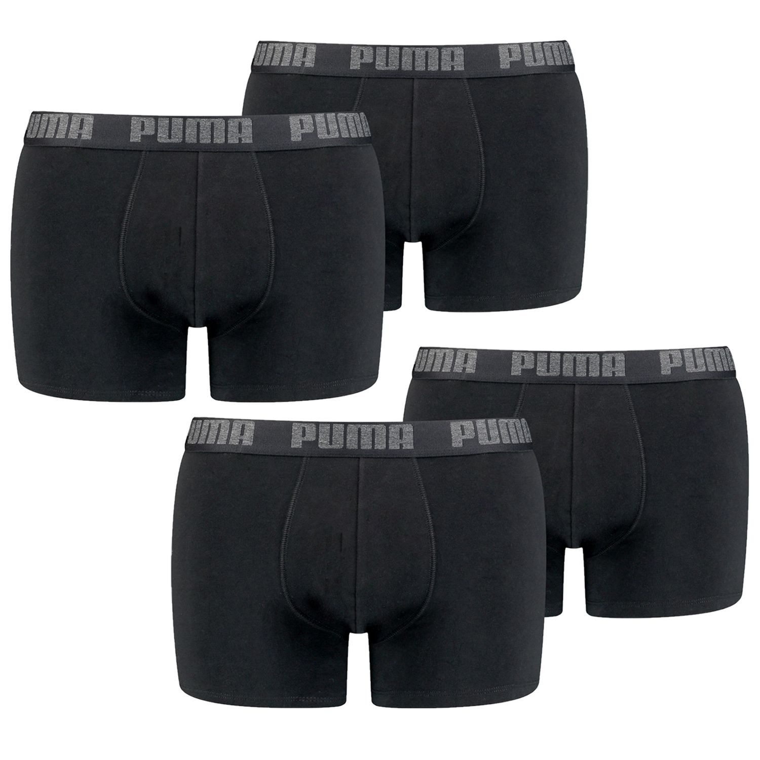 PUMA BODYWEAR Boxershorts Basic (3-St) elastischer Logo-Bund, Baumwollmix, günstig online kaufen