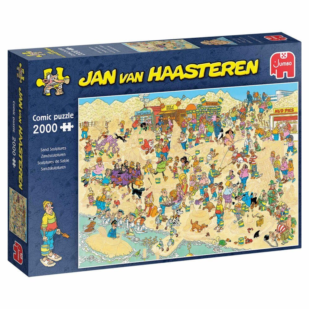Jumbo Puzzle Sandskulpturen Teile, Spiele 2000 van Puzzleteile Jan Haasteren 2000 -