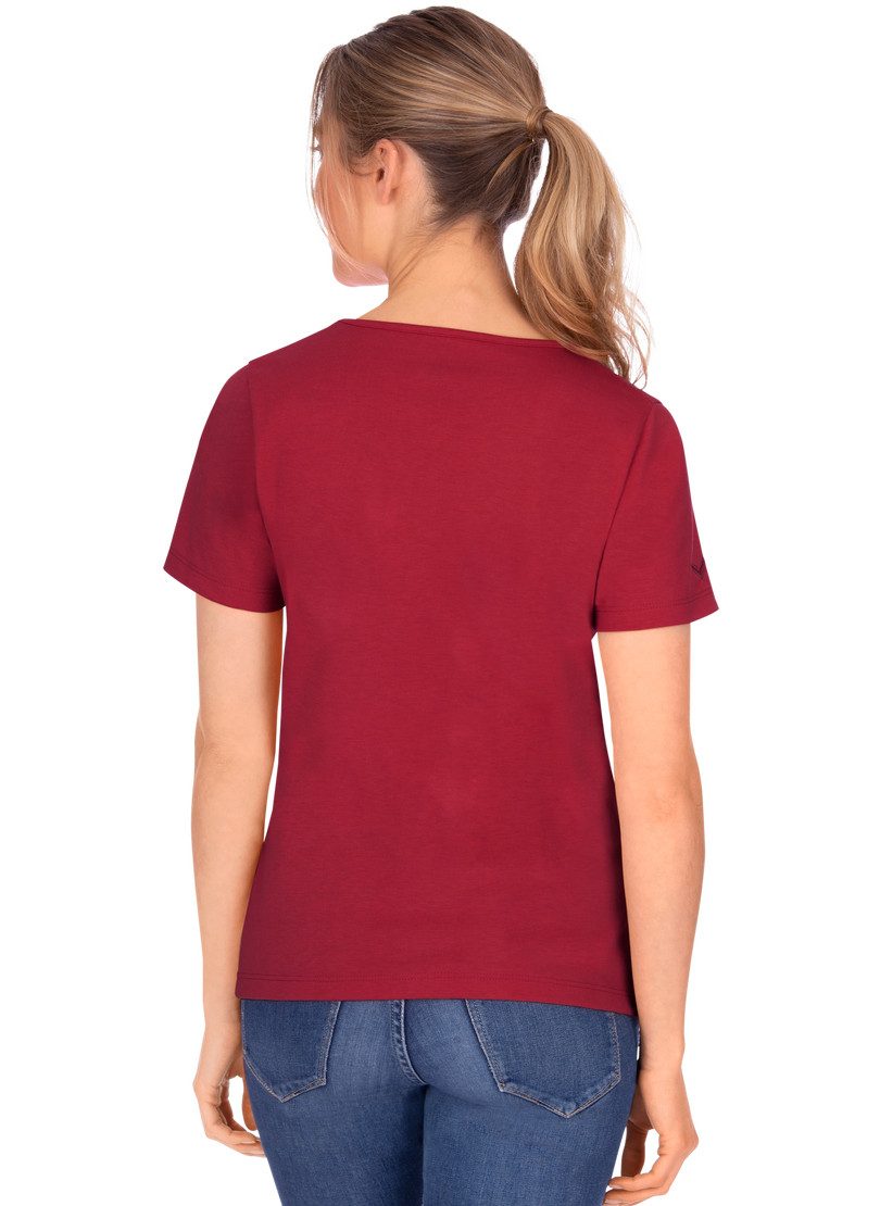 Trigema T-Shirt TRIGEMA Damen T Shirt aus Biobaumwolle (1-tlg)