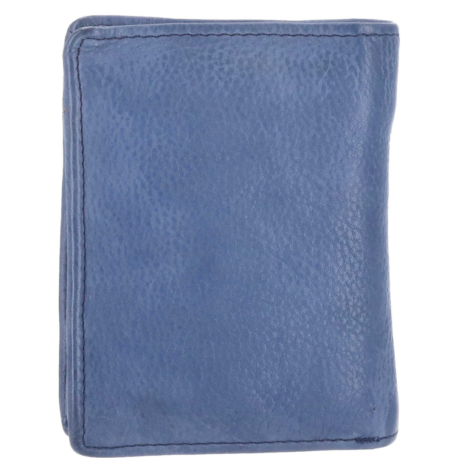 The Skandinavian Brand Geldbörse The Skandinavian Brand Mens Wallet Washed Leather - blau
