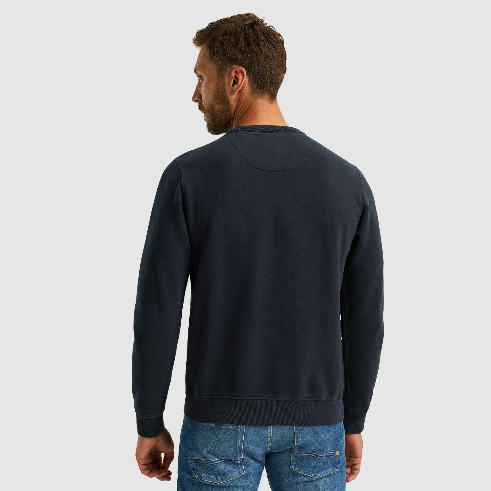 PME LEGEND Sweatshirt Crewneck gd terry mit Schriftzug – Bild 3 von 5
