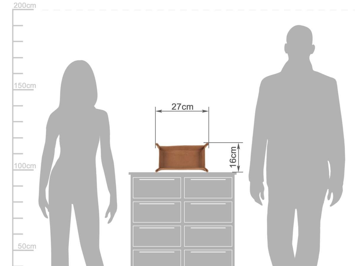 Sonnenleder Schmuckablage Taschenleerer, Ablageschale, Lederschale, Stiftschale Größe M, Taschenleerer