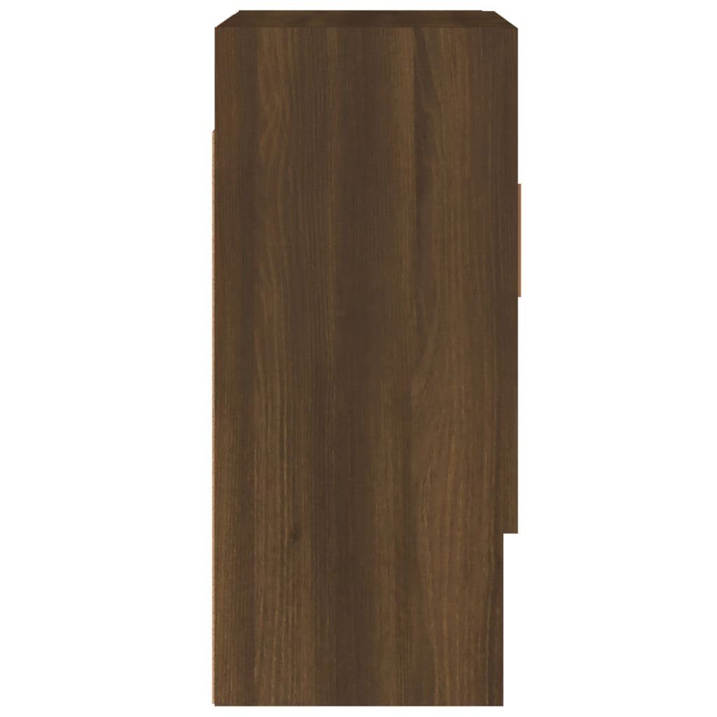 60x31x70 Braun Braune Holzwerkstoff Wandschrank (1-St) cm Fächerschrank Eiche Eichen-Optik vidaXL