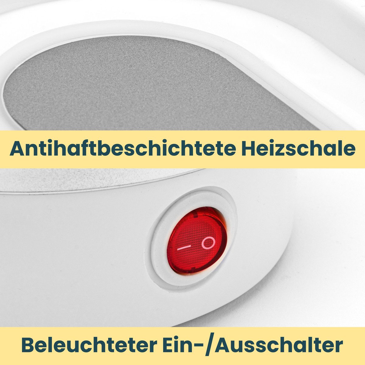 BOMANN Eierkocher EK 5022 CB, Eierkocher 6 Eier, inkl. Messbecher und Eipicker