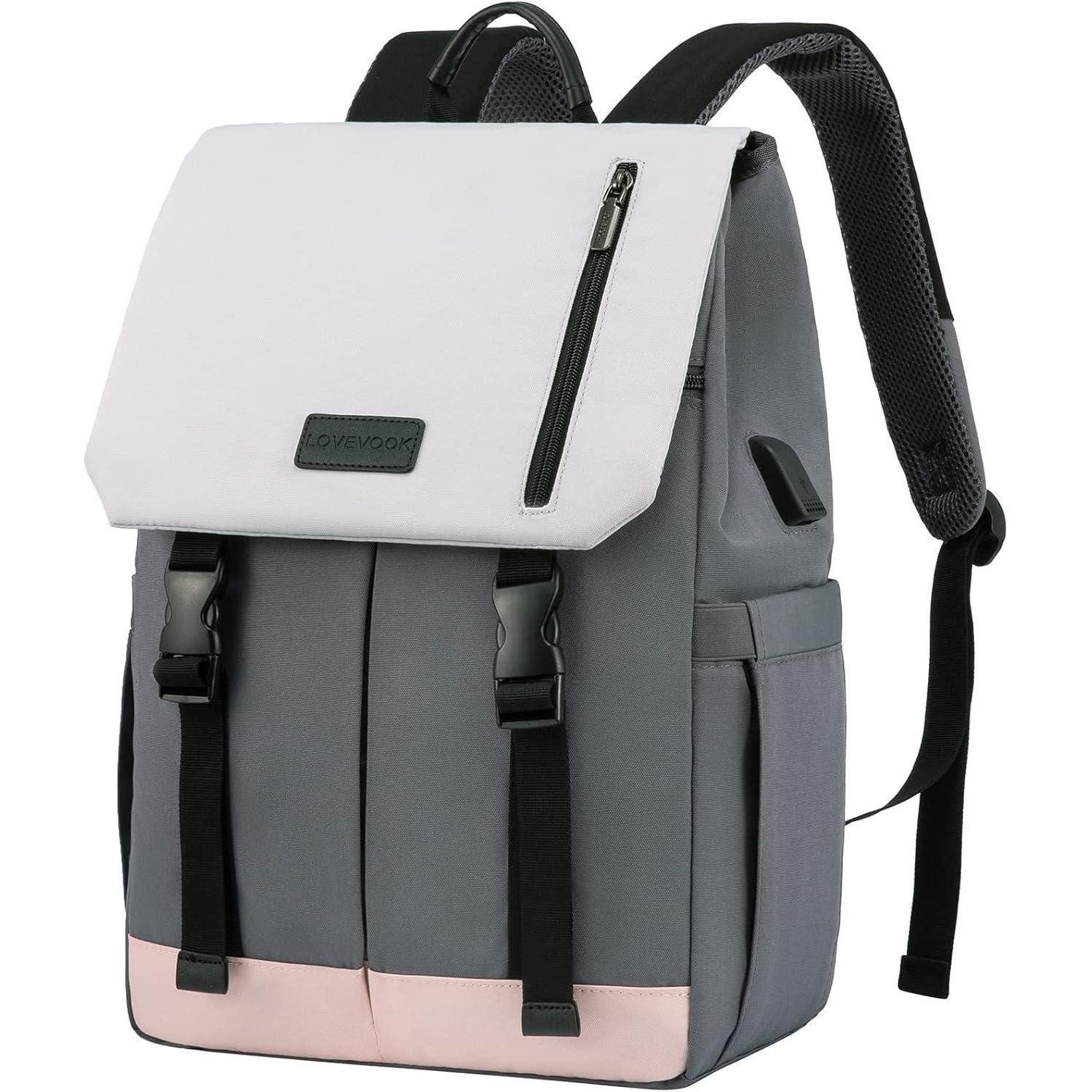Laptoprucksack Damen Elegant Laptop Rucksack 15.6 Zoll Wasserdicht Mädchen