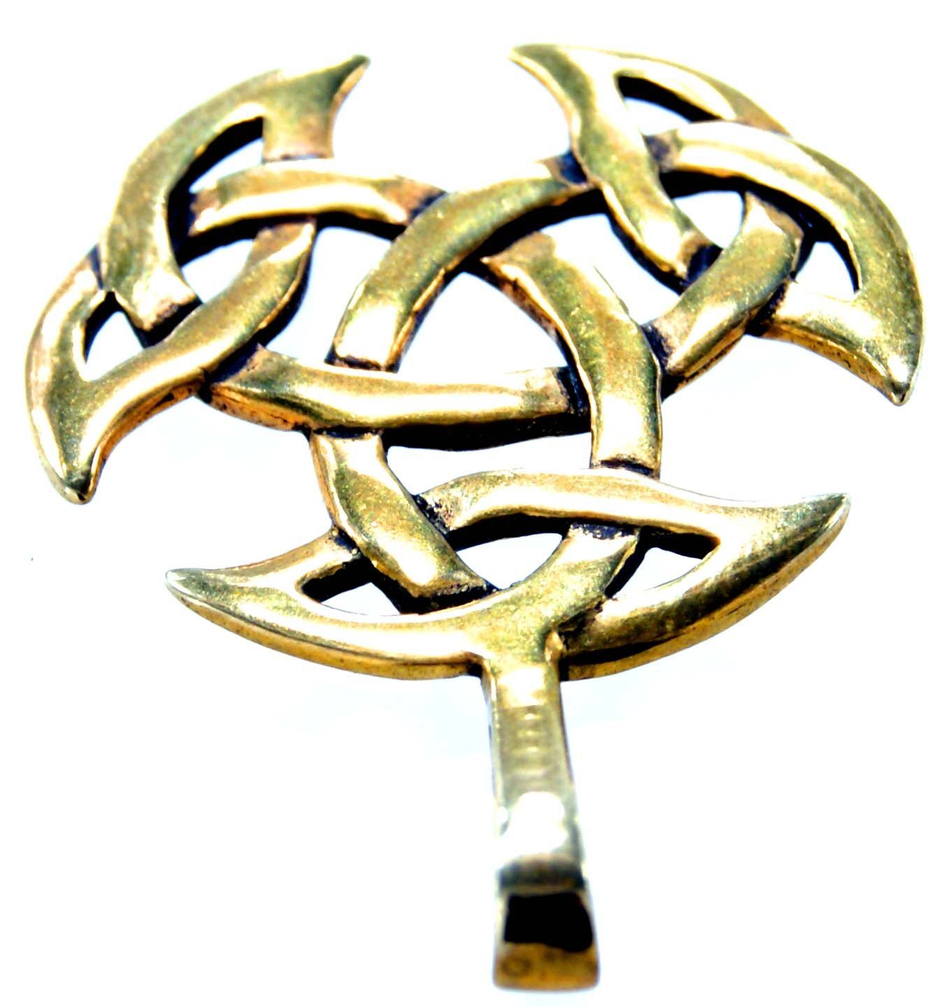 Leather Kettenanhänger Kelten Kette Bronze Kiss Knoten Anhänger Keltenknoten keltischer of