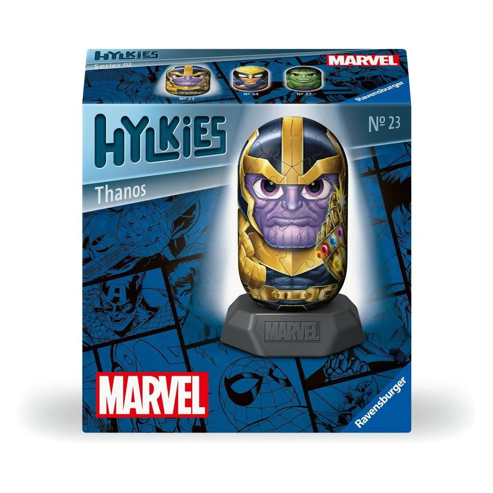 Ravensburger Puzzle Hylkies Marvel Heroes Thanos Sammelfigur, Puzzleteile