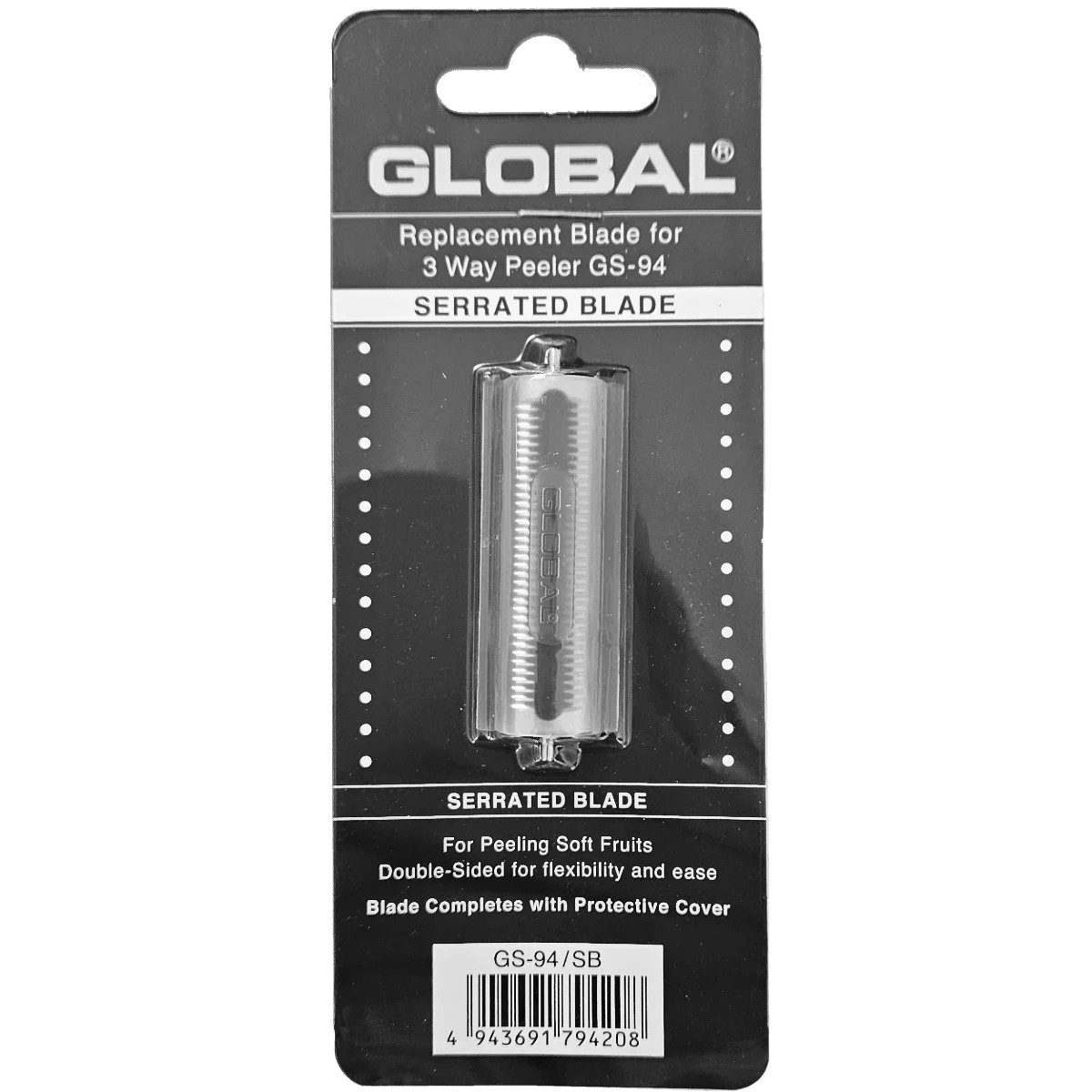 GLOBAL Sparschäler Global GS-94/SB Ersatzklinge verzahnt für Sparschäler GS-94, GS-94/SB