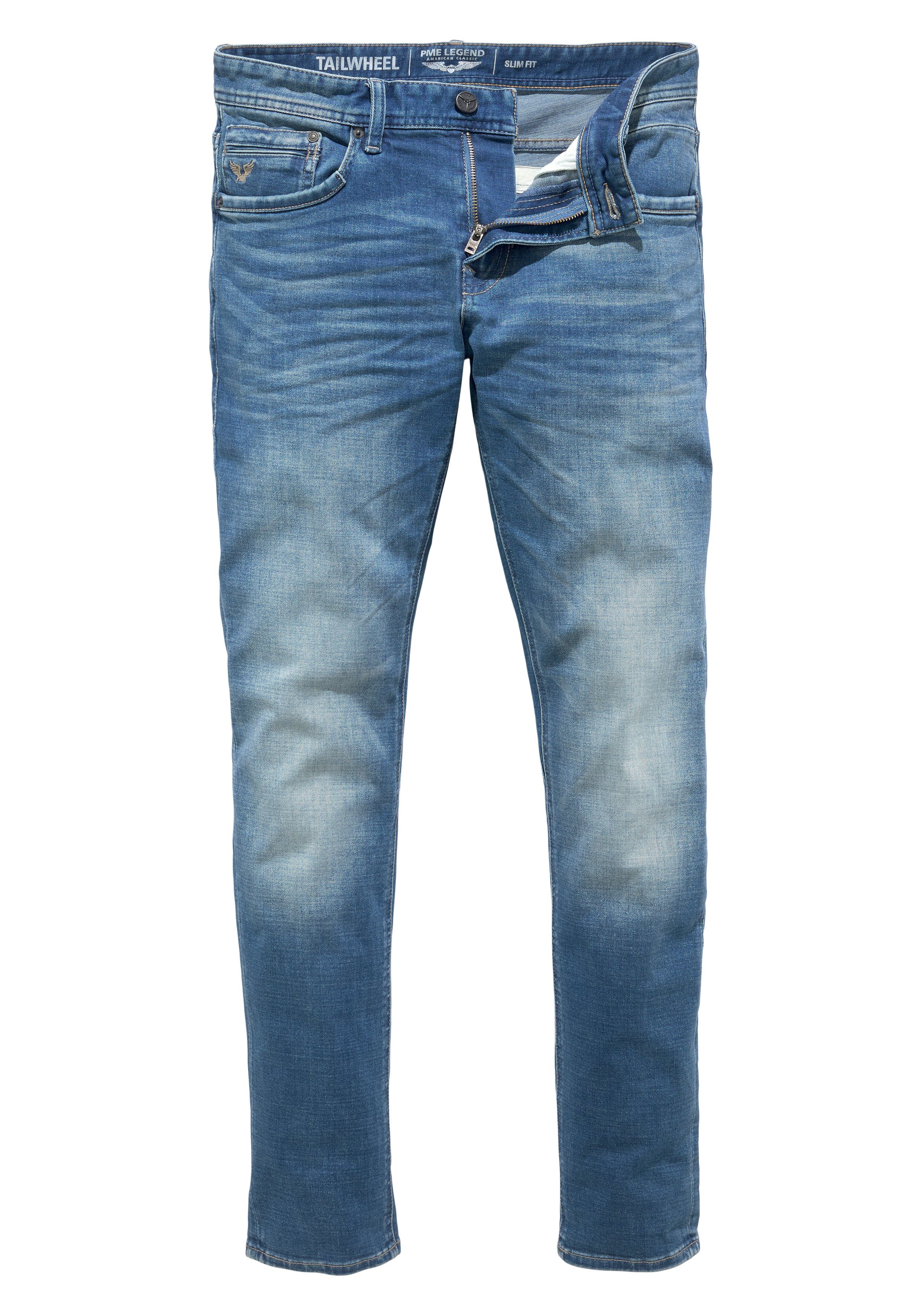 PME blue mid LEGEND soft Slim-fit-Jeans Tailwheel