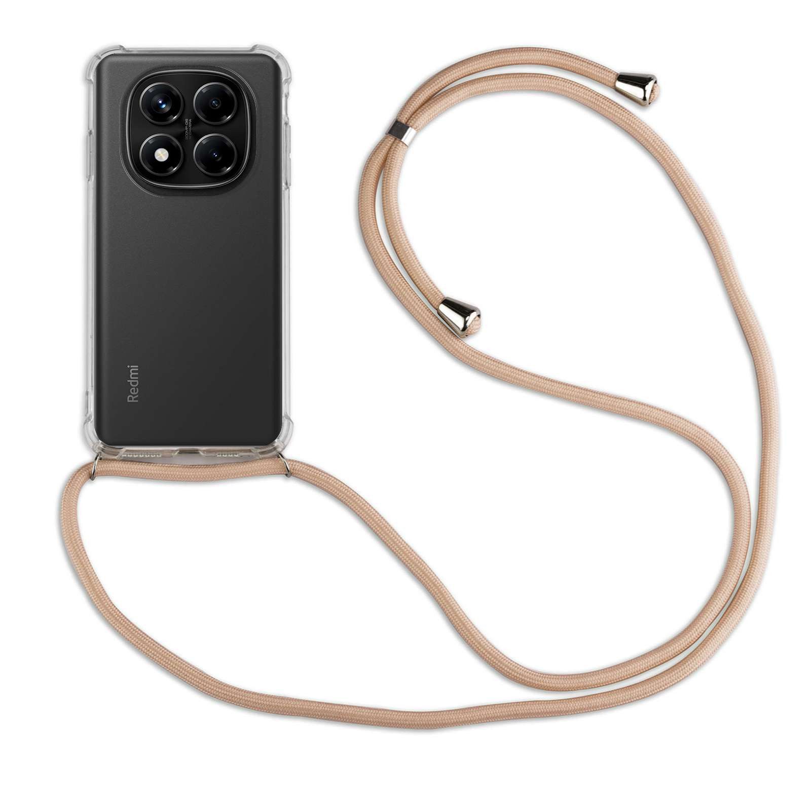 betterfon Handyhülle Handykett für Xiaomi Redmi Note 14 Serie Hülle mit Kordel Band, Hände frei – mit Silikonhülle & Schnur für flexiblen Alltag