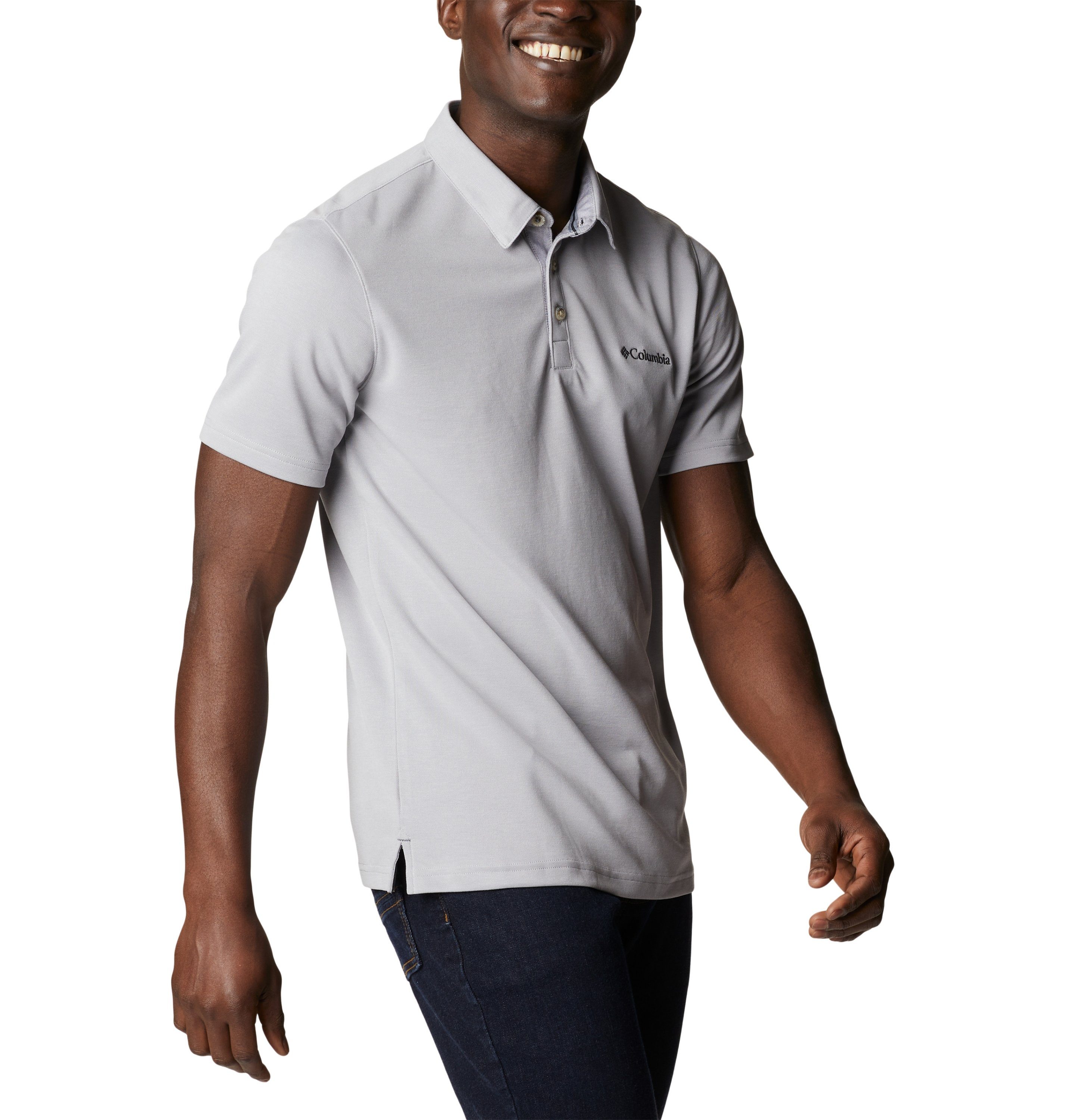 Polo Point Columbia Plaid Herren Columbia Buffalo Columbia Grey Nelson Poloshirt