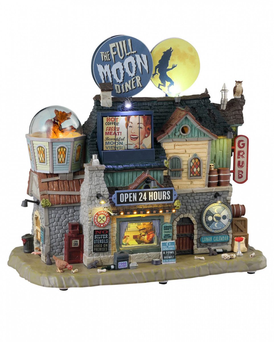 LeMax Dekofigur The Full Moon Diner - Lemax Spooky Town