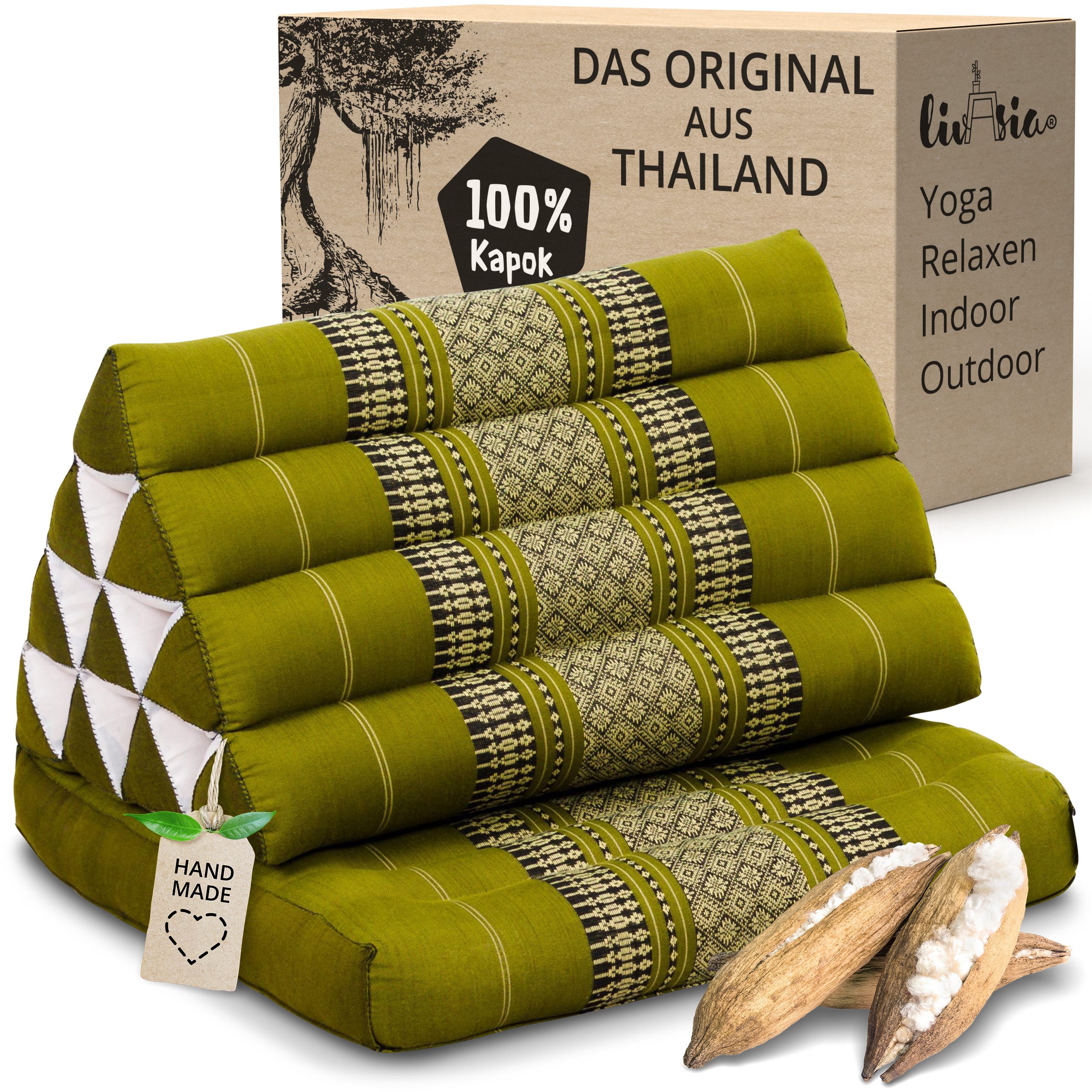 livasia Sitzsack Thaikissen 1 Auflage, vegan und handgefertigt, 75x50x8cm, günstig online kaufen