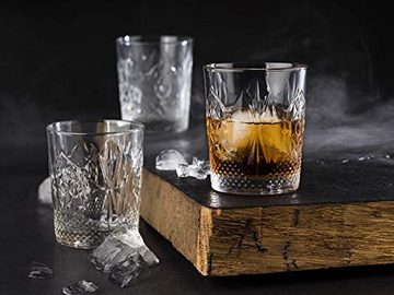 Buddy's Tumbler-Glas Buddy´s Bar, Glas, 6er Set Trink-, Wasser-, Whiskeygläser, Tumbler, Glas, 390 ml