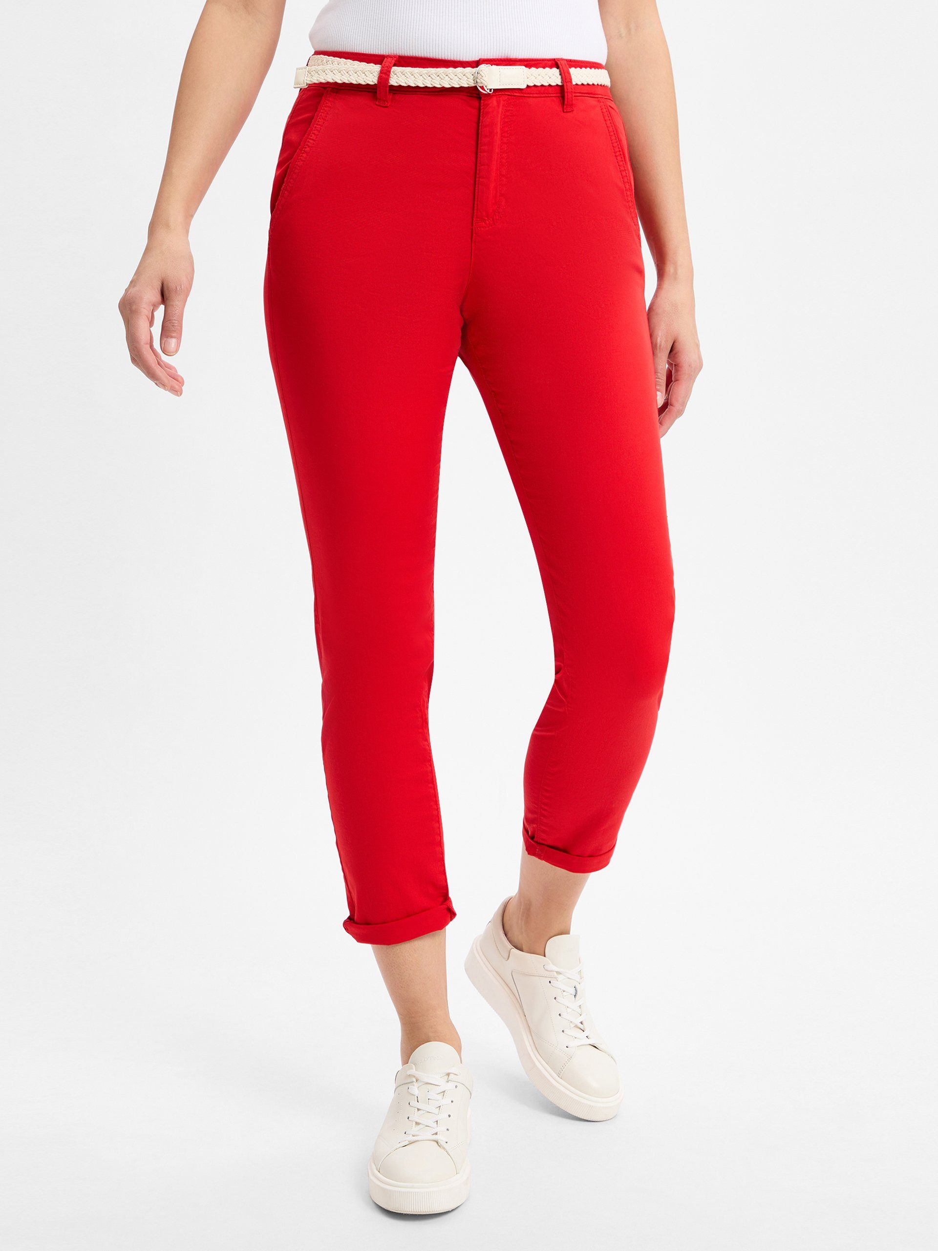 s.Oliver Stoffhose Chino mit geflochtenem Gürtel günstig online kaufen