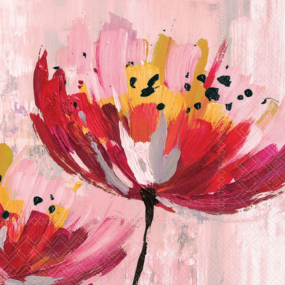 Ambiente Servietten Anchor Away Pink – 20 Stück, 33x33 Cm, Pink-gestreift Mit Anker-Muster
