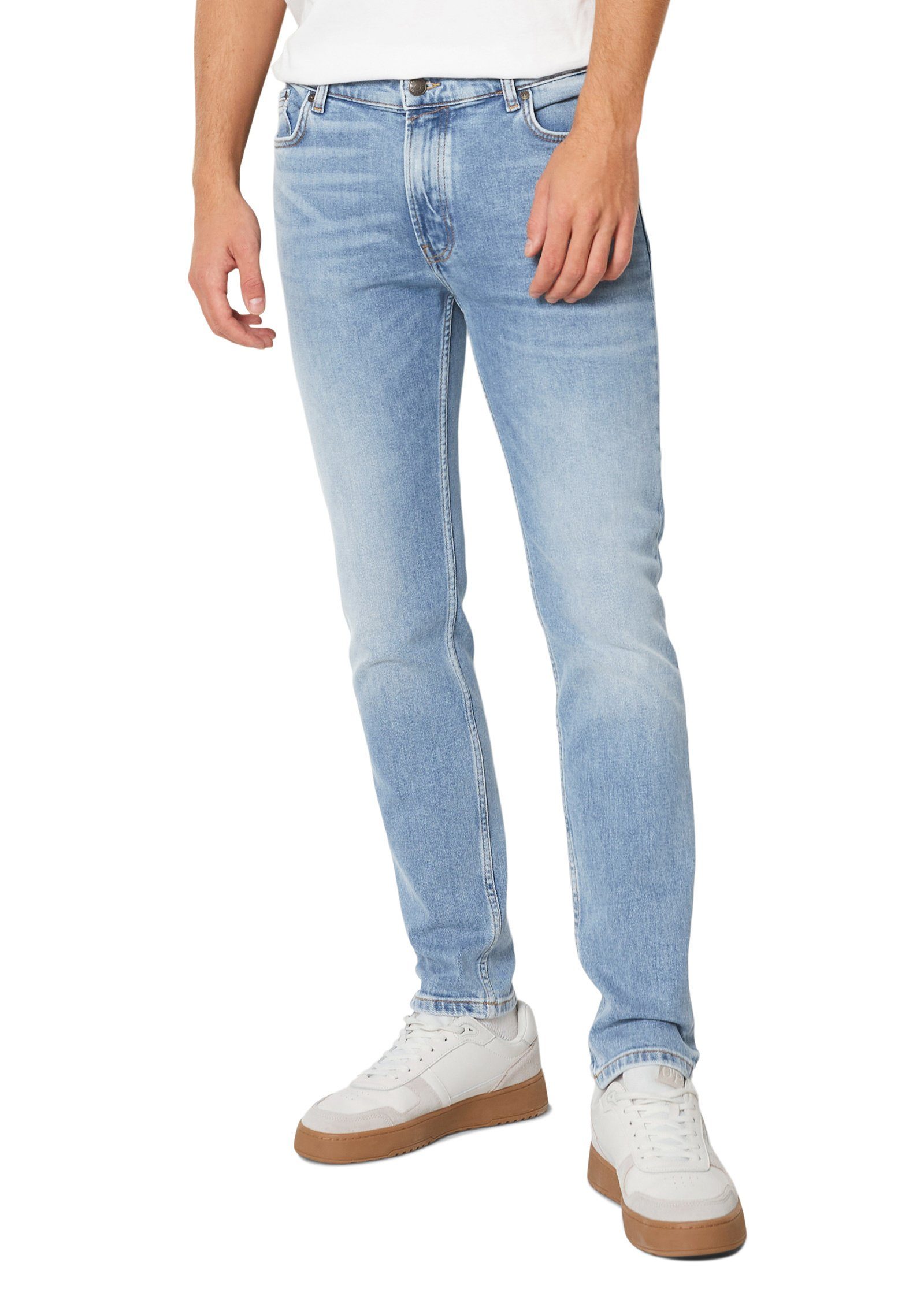 Marc O'Polo DENIM Skinny-fit-Jeans aus blau Bio-Baumwolle